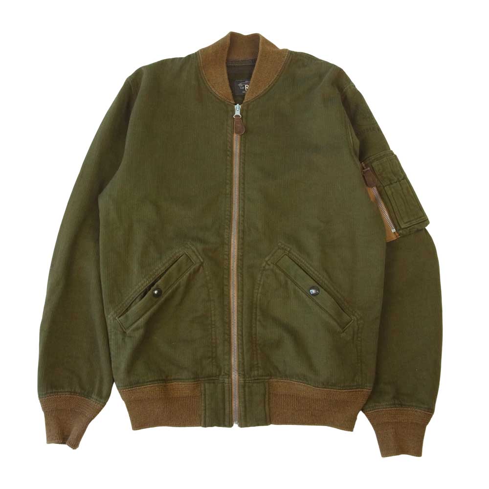 RRL ダブルアールエル 一つ星 黒タグ ヘリンボーン タンカース ジャケット カーキ系 S/P【中古】