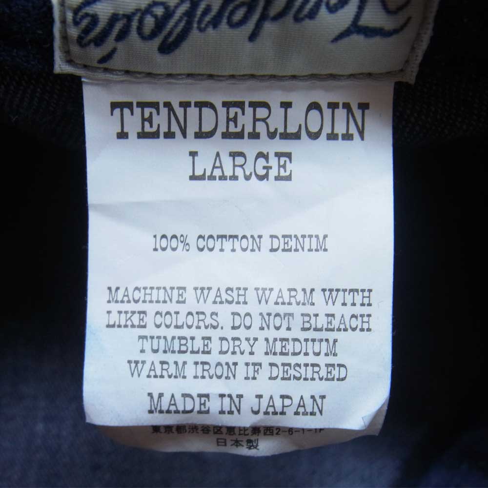 TENDERLOIN テンダーロイン V/J HAT DENIM ONE WASH デニム ベレー帽 インディゴブルー系 L【新古品】【未使用】【中古】