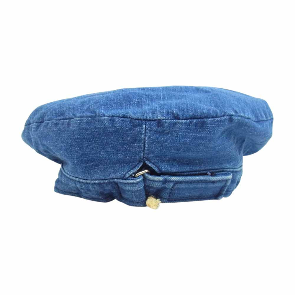 TENDERLOIN テンダーロイン V/J HAT DENIM WASH デニム ベレー帽 インディゴブルー系 L【新古品】【未使用】【中古】