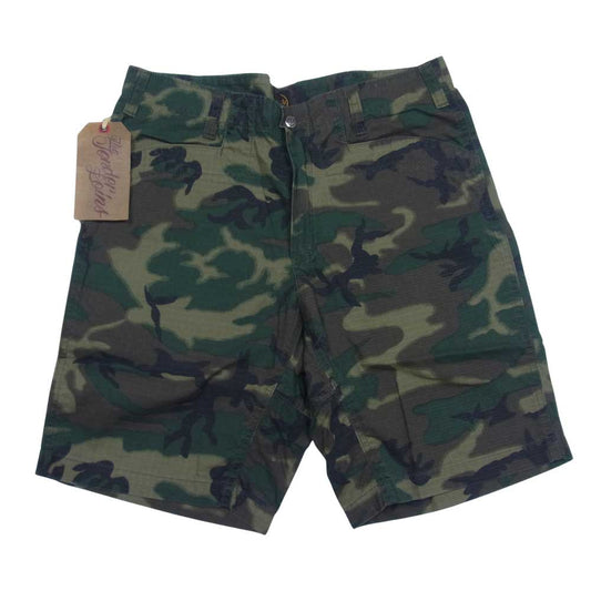 TENDERLOIN テンダーロイン RIP STOP SHORTS リップストップ ショーツ CAMO S【新古品】【未使用】【中古】