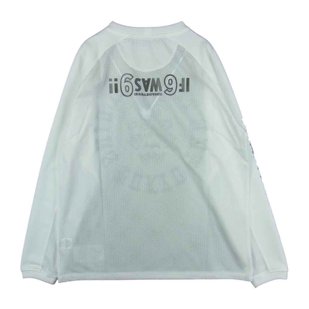TENDERLOIN テンダーロイン MIX MESH JERSEY BS メッシュ L/S 長袖 Tシャツ ボルネオスカル ホワイト系 M【新古品】【未使用】【中古】