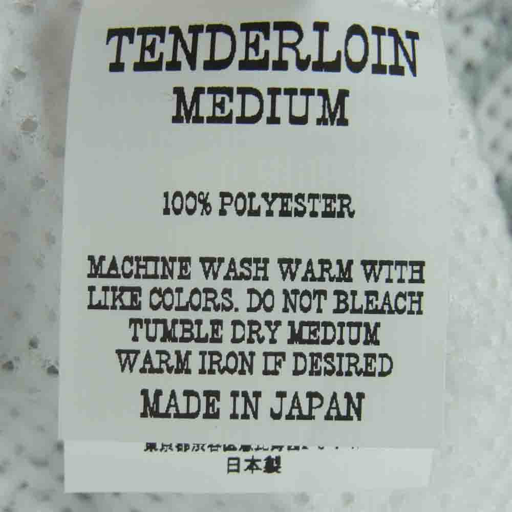 TENDERLOIN テンダーロイン MIX MESH JERSEY BS メッシュ L/S 長袖 Tシャツ ボルネオスカル ホワイト系 M【新古品】【未使用】【中古】