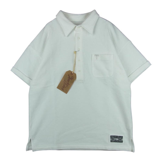 TENDERLOIN テンダーロイン MOSS STITCH POLO ポロ シャツ ホワイト系 M【新古品】【未使用】【中古】