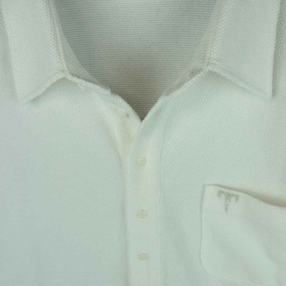 TENDERLOIN テンダーロイン MOSS STITCH POLO ポロ シャツ ホワイト系 M【新古品】【未使用】【中古】