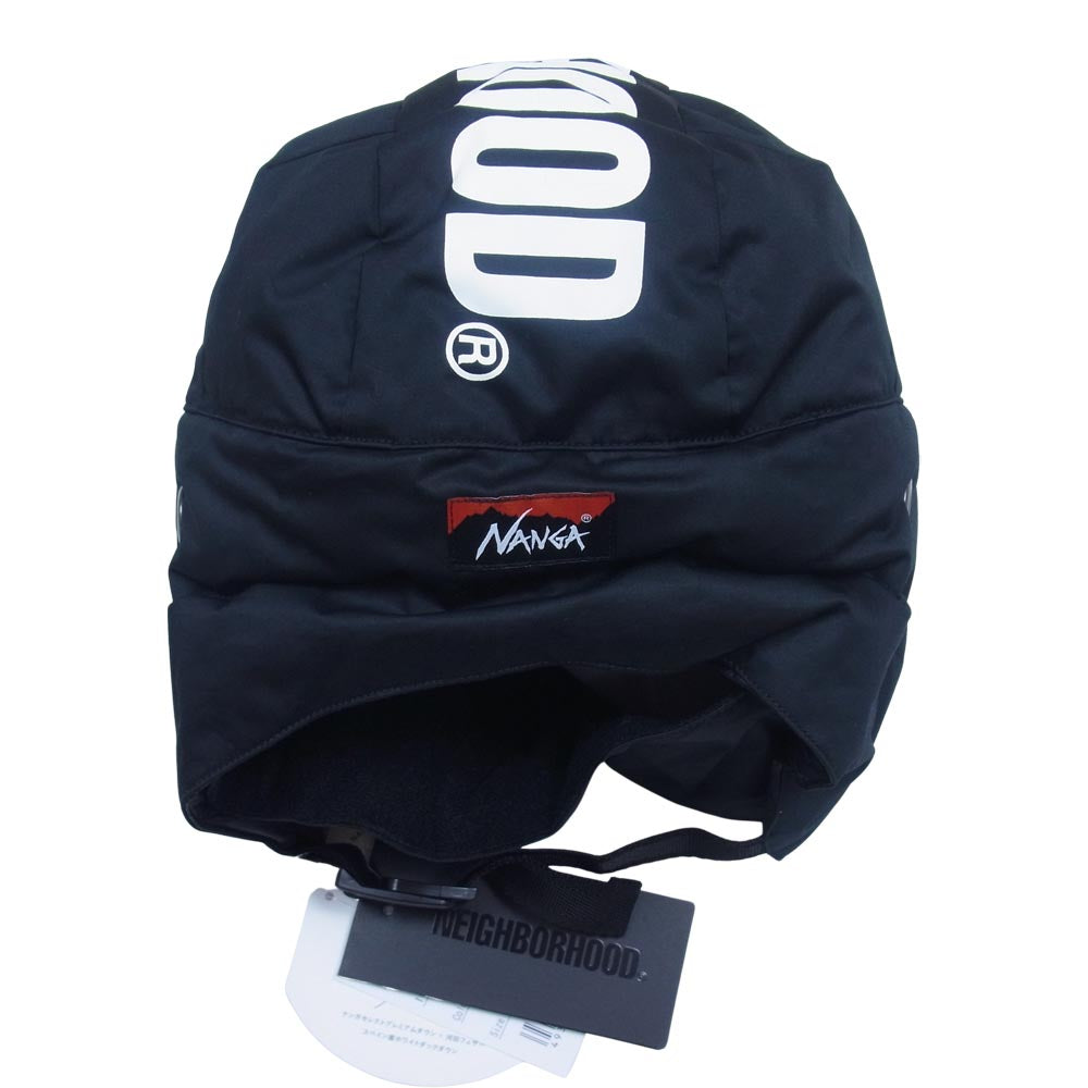 NEIGHBORHOOD ネイバーフッド NNGJC2167-14-F × NANGA ナンガ DOWN CAP ダウン キャップ ブラック系 F【新古品】【未使用】【中古】