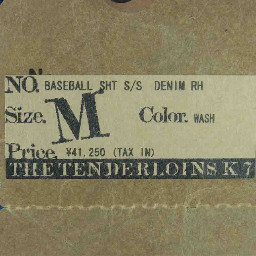 TENDERLOIN テンダーロイン 21SS BASEBALL SHT S/S RH フロントロゴ ベースボール半袖シャツ グレー