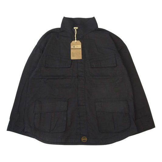 TENDERLOIN テンダーロイン MOCK BDU RIP STOP JKT ブラック系 ダークブラウン系 M【美品】【中古】
