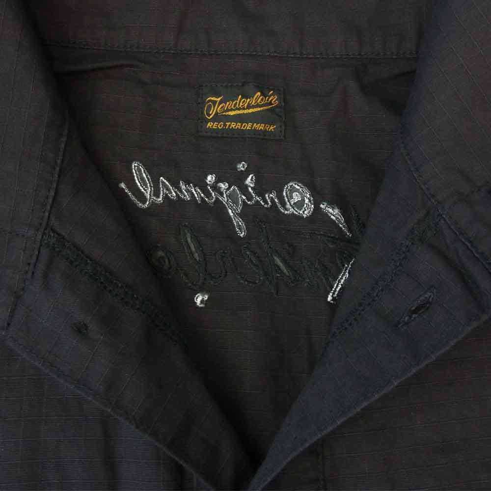 TENDERLOIN テンダーロイン MOCK BDU RIP STOP JKT ブラック系 ダークブラウン系 M【美品】【中古】