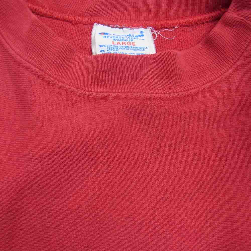 Champion チャンピオン ヴィンテージ USA製 80s リバースウィーブ スウェット レッド系 L【中古】