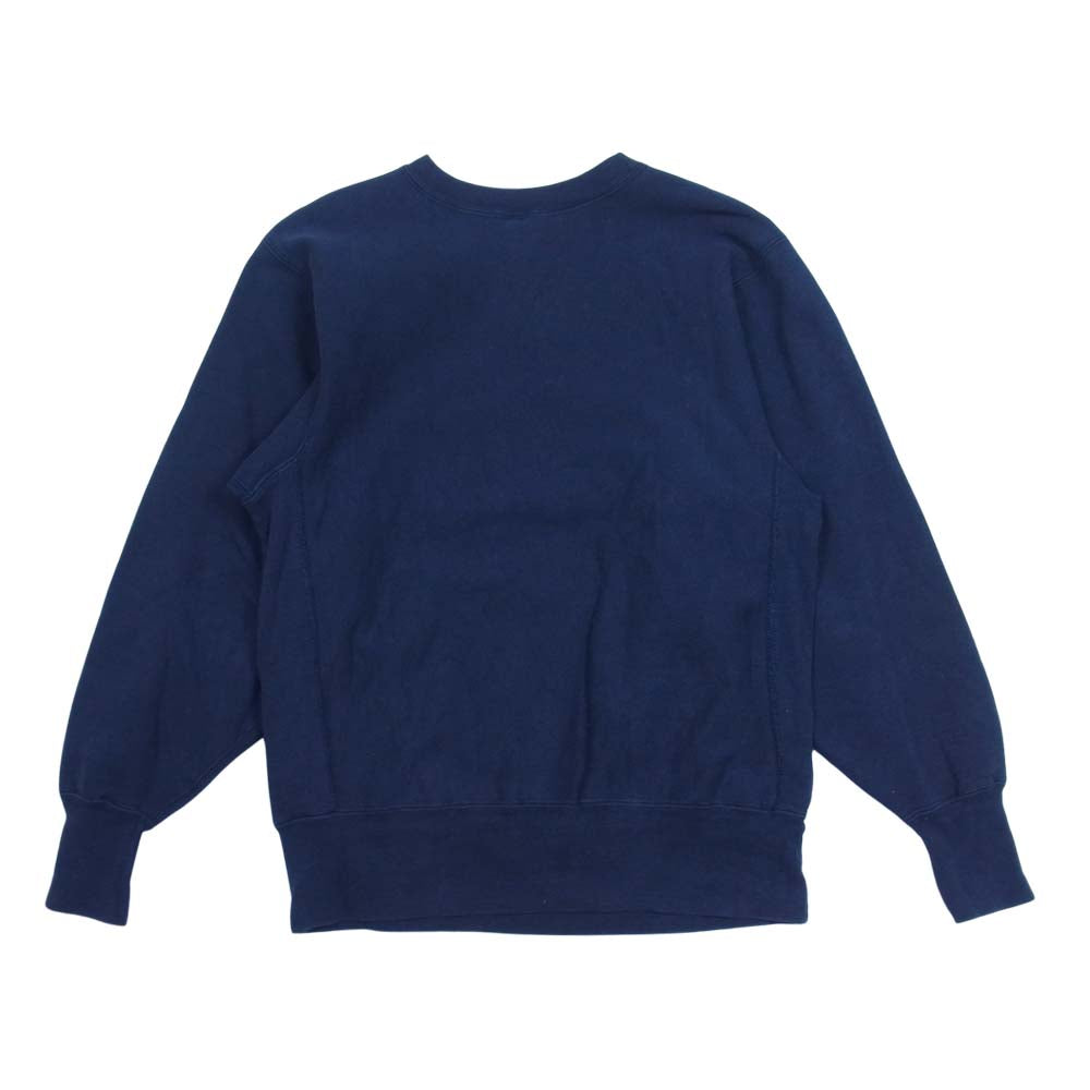 Champion チャンピオン ヴィンテージ USA製 90s 刺繍タグ リバースウィーブ スウェット ネイビー系 L【中古】