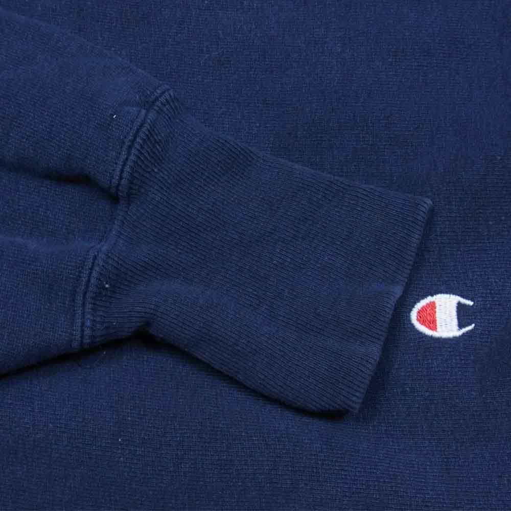 Champion チャンピオン ヴィンテージ USA製 90s 刺繍タグ リバースウィーブ スウェット ネイビー系 L【中古】