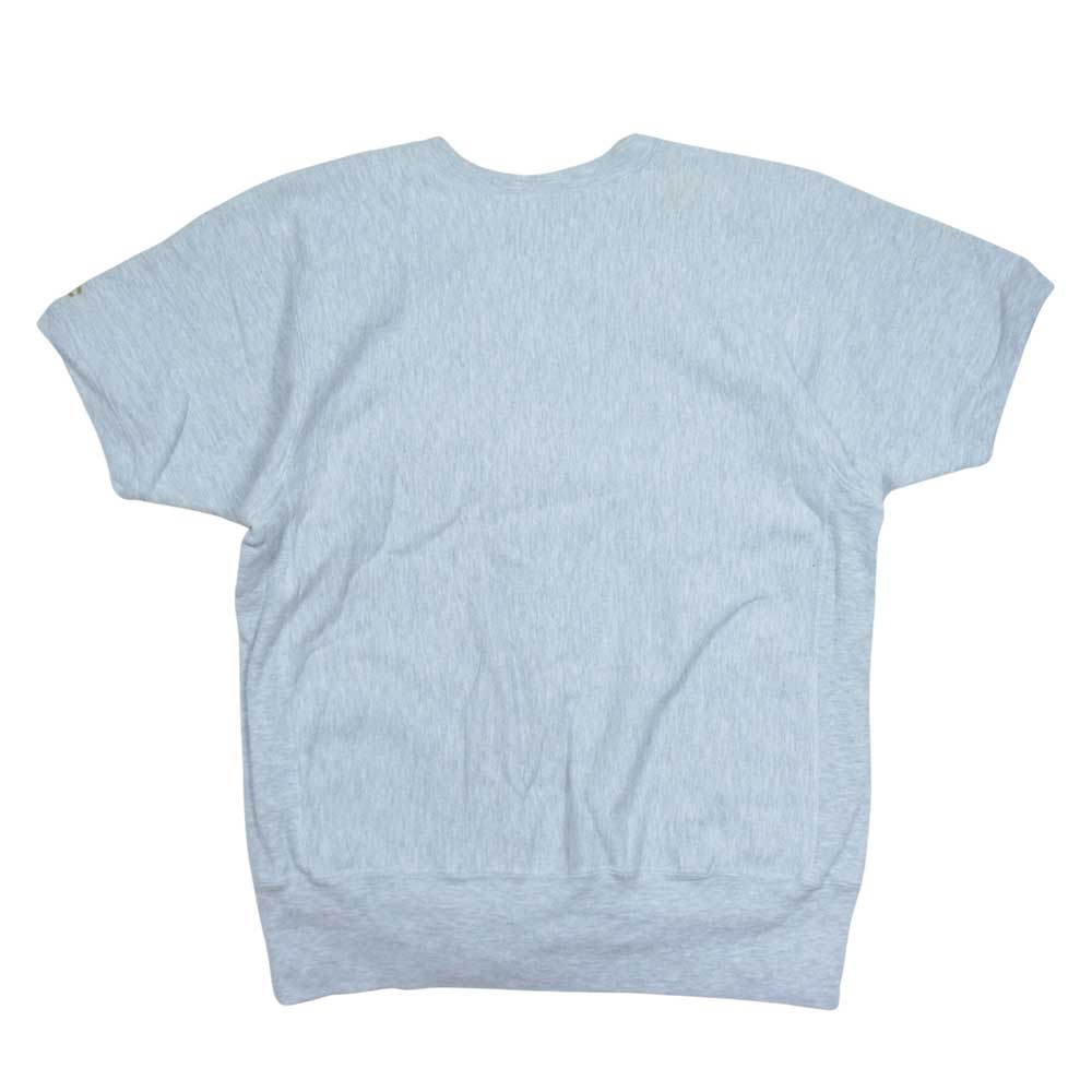 Champion チャンピオン ヴィンテージ 90s 刺繍タグ リバースウィーブ 半袖スウェット グレー系 XL【中古】