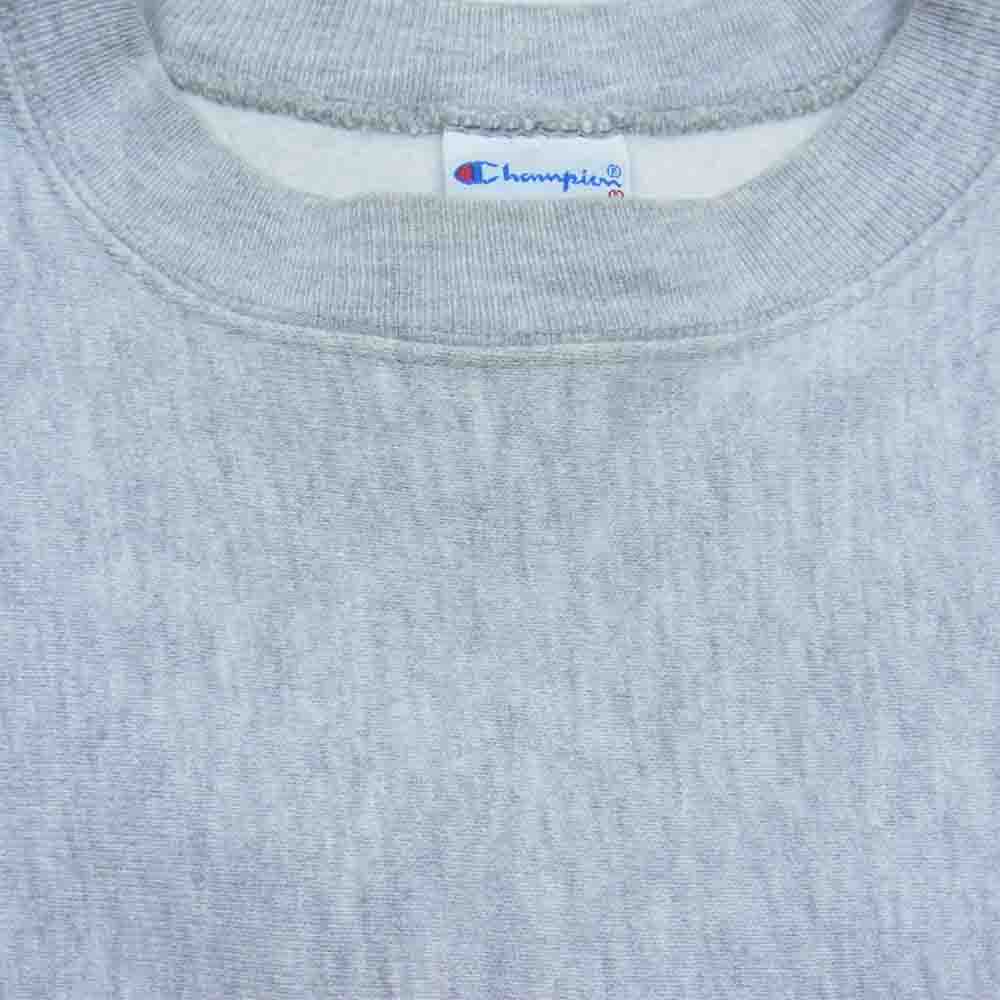 Champion チャンピオン ヴィンテージ USA製 90s 刺繍タグ リバースウィーブ 半袖スウェット グレー系 XL【中古】