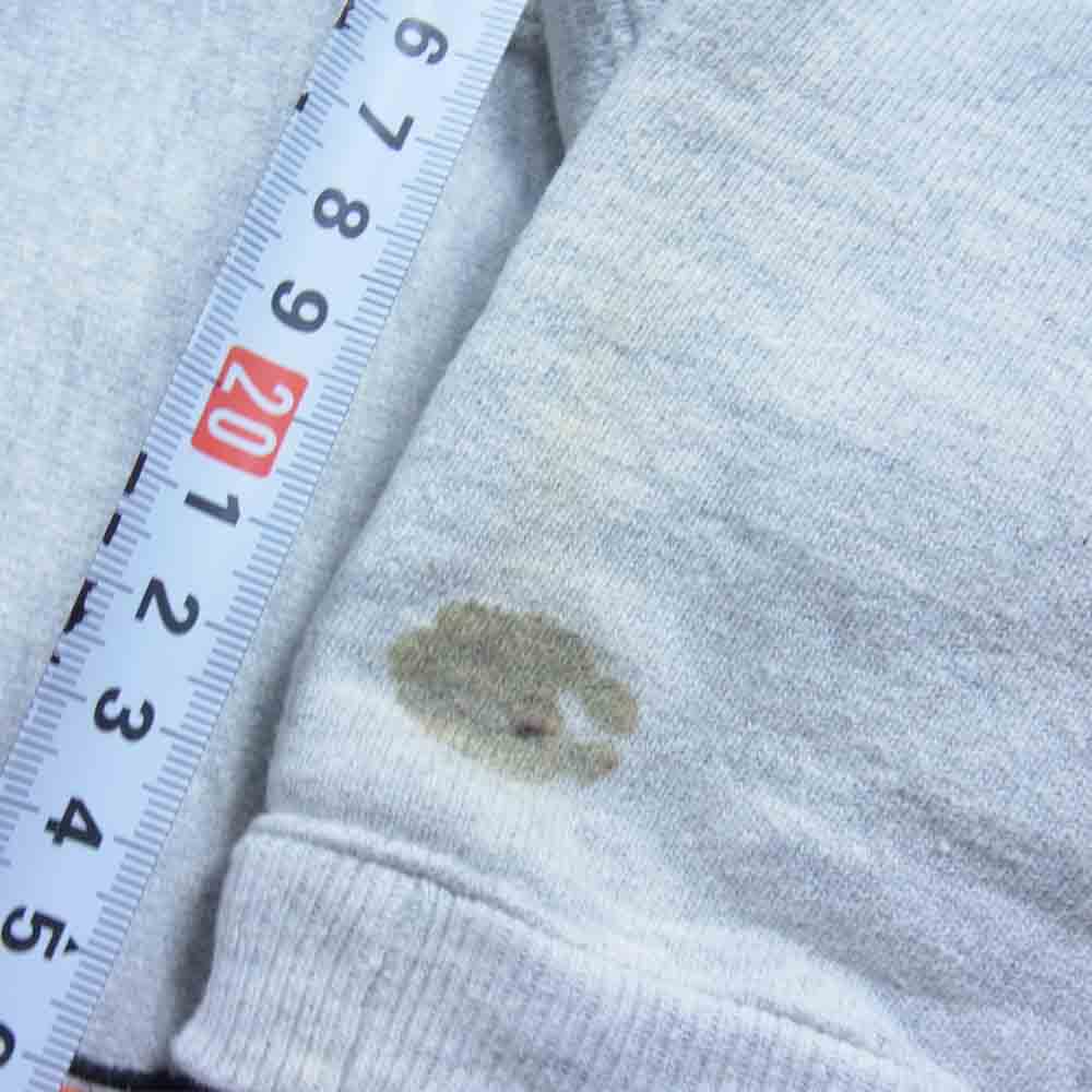 Champion チャンピオン ヴィンテージ USA製 90s 刺繍タグ リバースウィーブ 半袖スウェット グレー系 XL【中古】