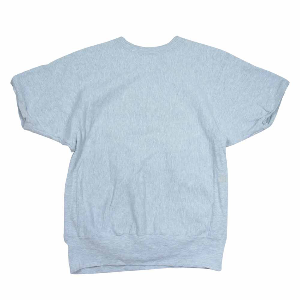 Champion チャンピオン ヴィンテージ USA製 90s 刺繍タグ リバースウィーブ 半袖スウェット グレー系 XL【中古】