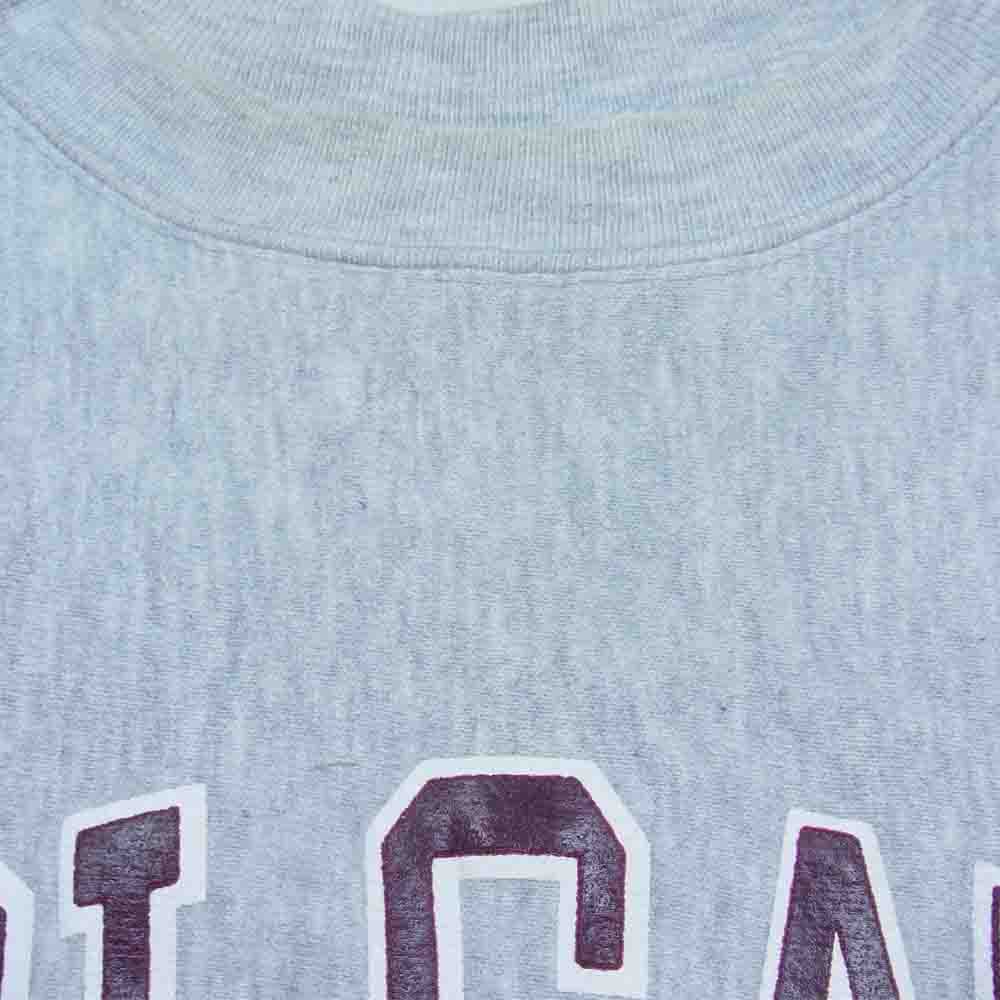 Champion チャンピオン ヴィンテージ USA製 90s 刺繍タグ リバースウィーブ 半袖スウェット グレー系 XL【中古】