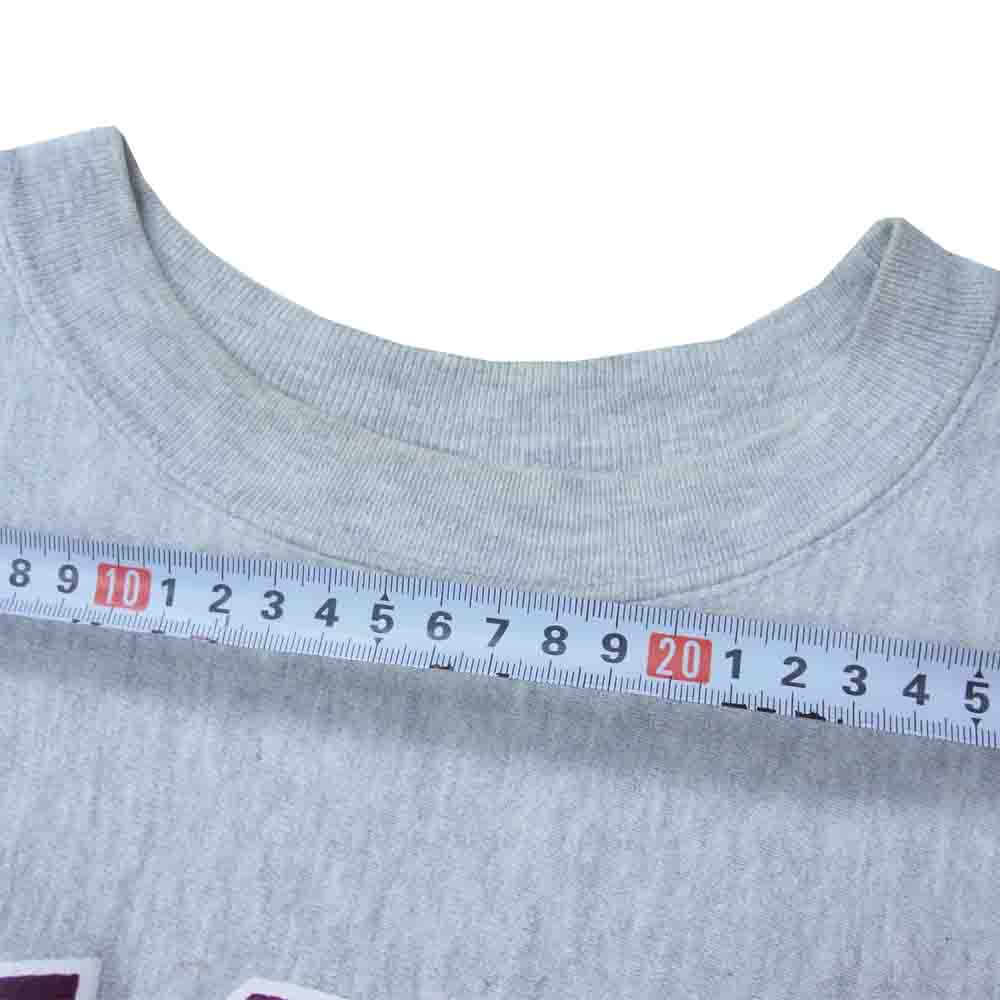 Champion チャンピオン ヴィンテージ USA製 90s 刺繍タグ リバースウィーブ 半袖スウェット グレー系 XL【中古】