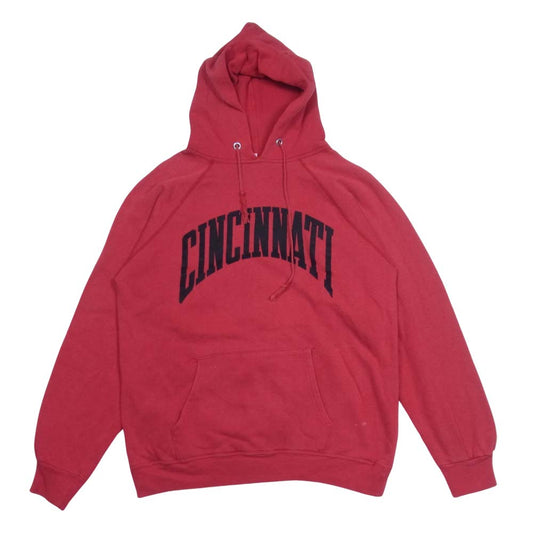 Champion チャンピオン ヴィンテージ USA製 80s トリコタグ スウェット パーカー レッド系 L【中古】