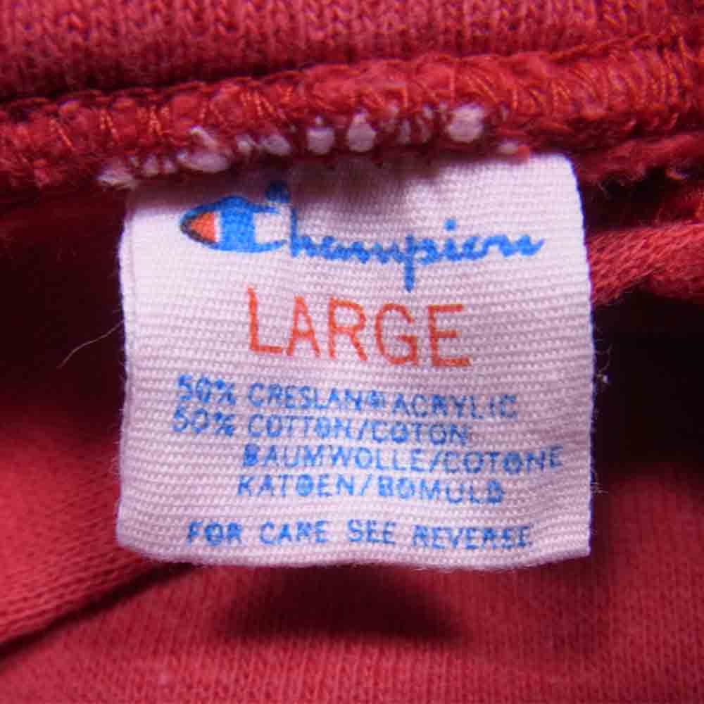 Champion チャンピオン ヴィンテージ USA製 80s トリコタグ スウェット パーカー レッド系 L【中古】