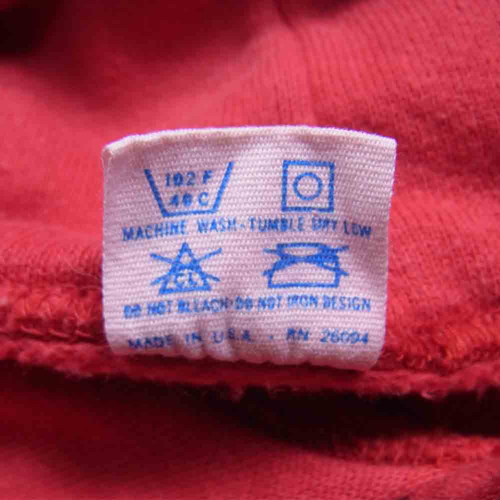 Champion チャンピオン ヴィンテージ USA製 80s トリコタグ スウェット パーカー レッド系 L【中古】
