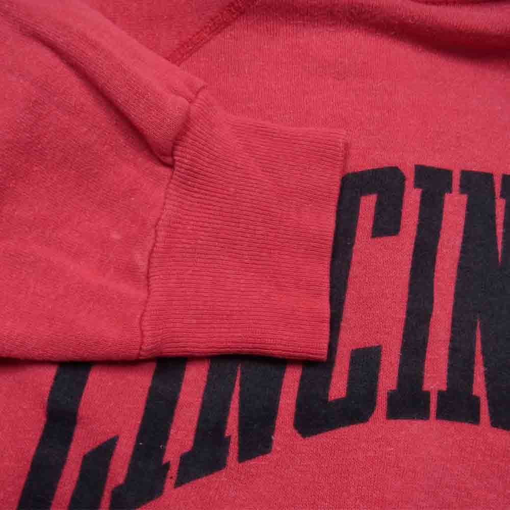 Champion チャンピオン ヴィンテージ USA製 80s トリコタグ スウェット パーカー レッド系 L【中古】