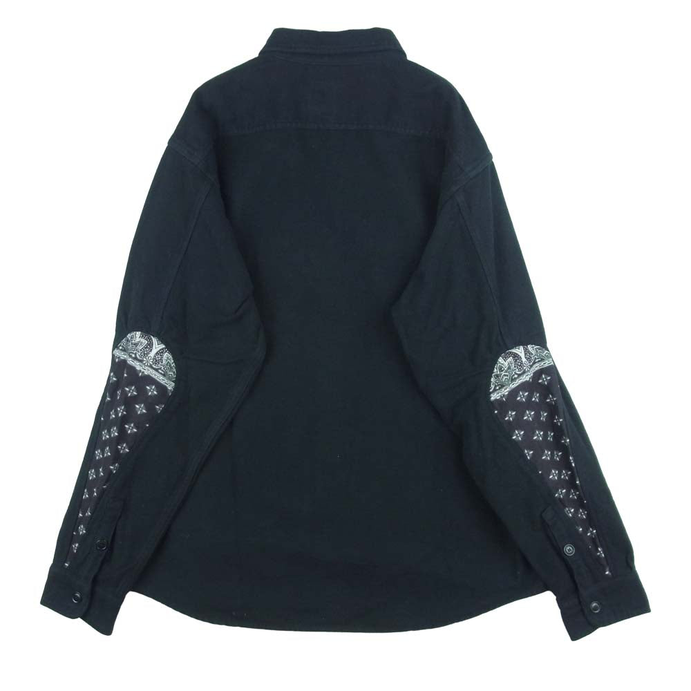 VISVIM ビズビム 19AW 0219905011017 ict albacore HANDYMAN SHIRT L/S bandana flannel black 長袖 シャツ ブラック系 3【美品】【中古】