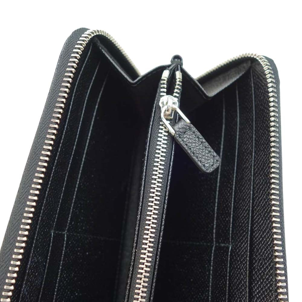 BVLGARI ブルガリ × FRAGMENT by Hiroshi Fujiwara フラグメント ラウンド ファスナー 長財布 ブラック系【新古品】【未使用】【中古】