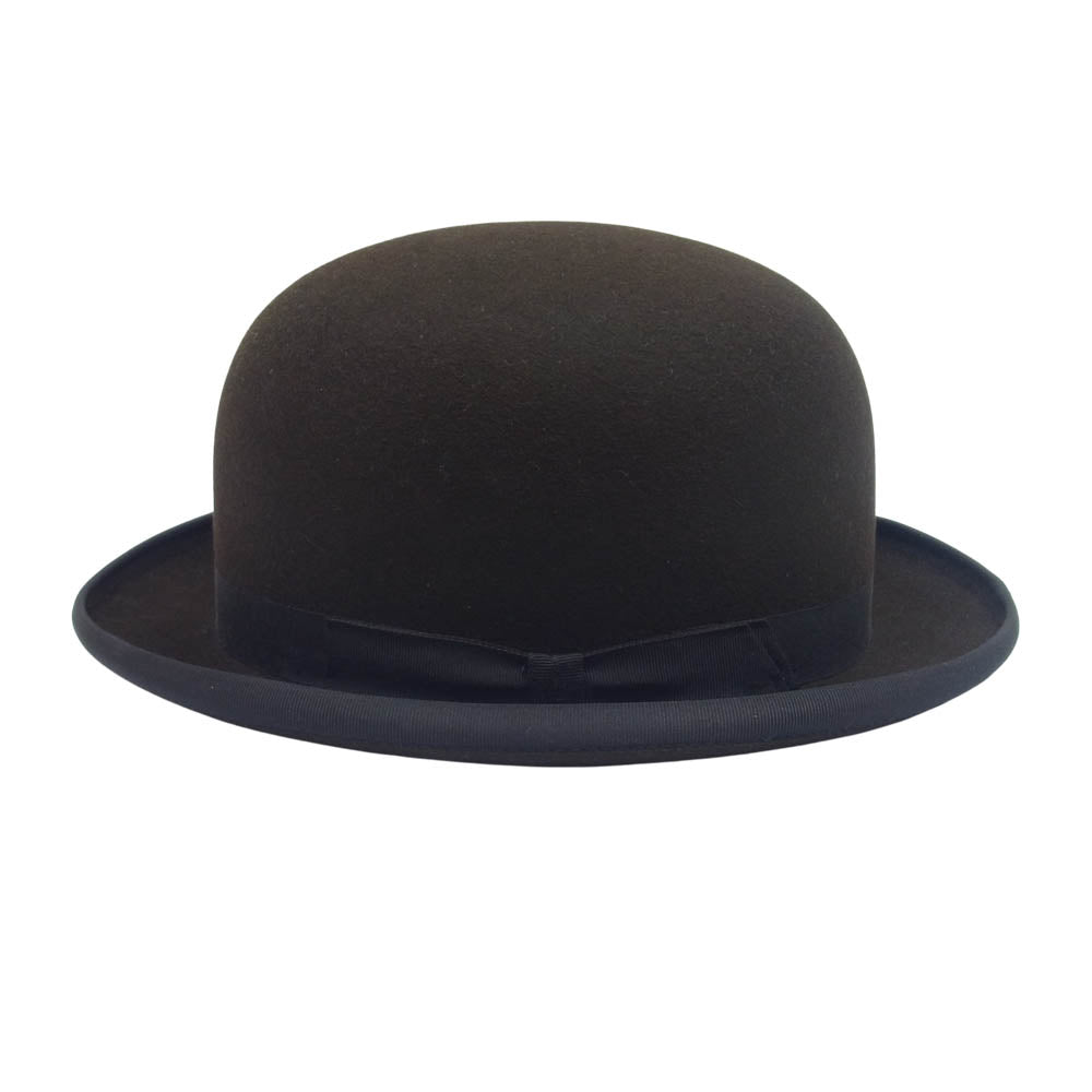 ジェームズロックカンパニーハッターズ BOWLER ボーラー フェルト ハット ダークブラウン系 7.5【中古】