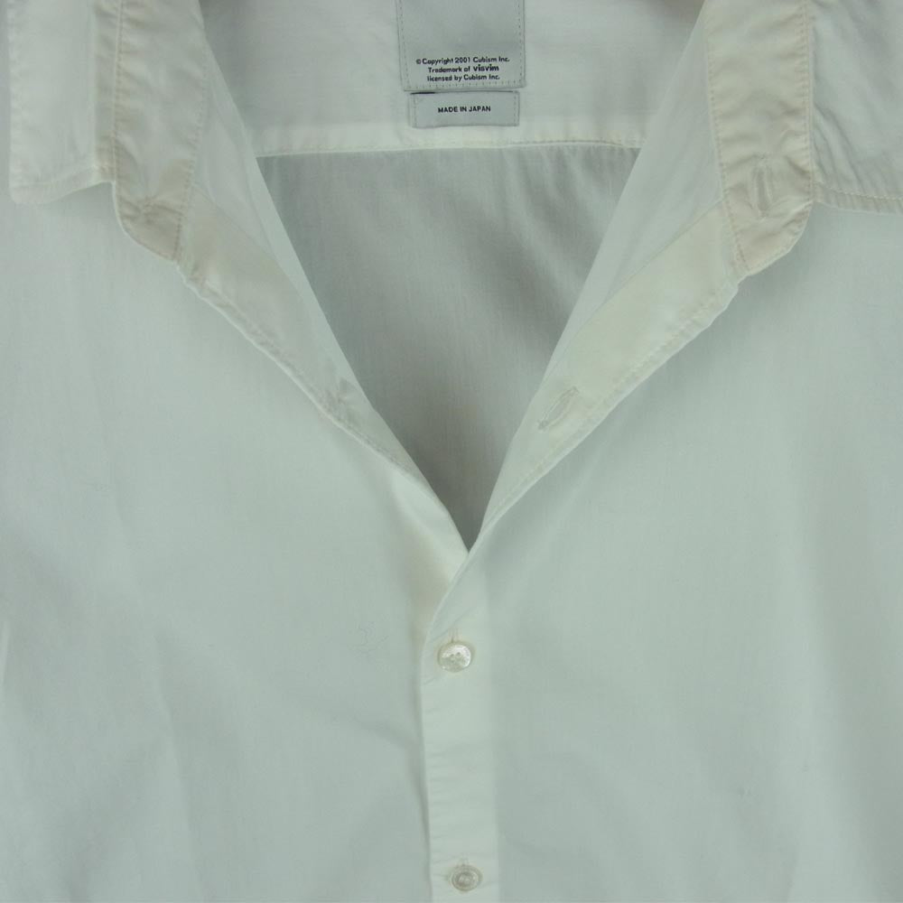 VISVIM ビズビム 16SS 116105011022 LONG RIDER shirt L/S ロング ライダー 長袖 シャツ ホワイト系 3【美品】【中古】
