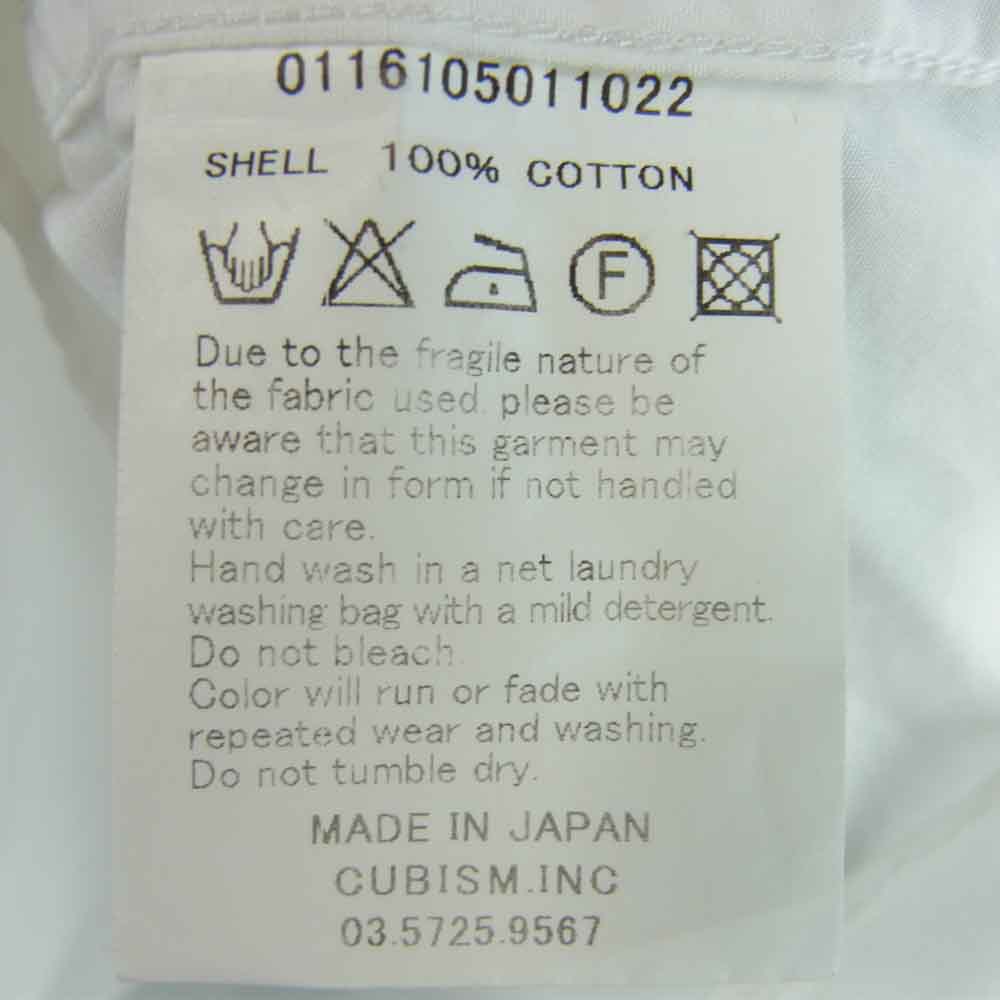 VISVIM ビズビム 16SS 116105011022 LONG RIDER shirt L/S ロング ライダー 長袖 シャツ ホワイト系 3【美品】【中古】
