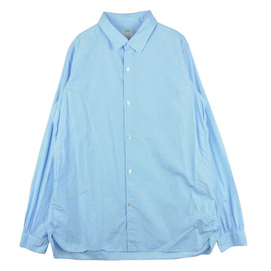 VISVIM ビズビム 16SS 116105011022 LONG RIDER shirt L/S ロング ライダー 長袖 シャツ ライトブルー系 3【美品】【中古】
