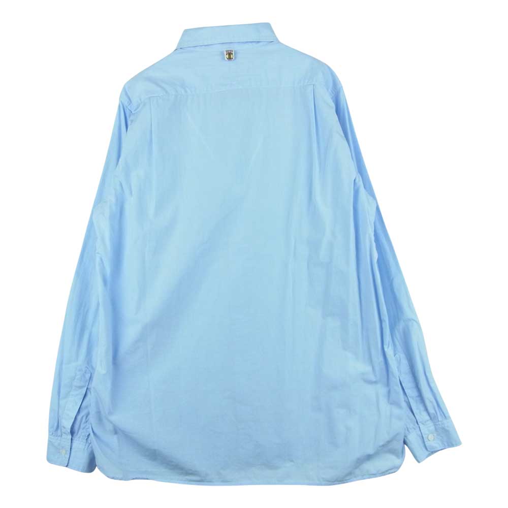 VISVIM ビズビム 16SS 116105011022 LONG RIDER shirt L/S ロング ライダー 長袖 シャツ ライトブルー系 3【美品】【中古】