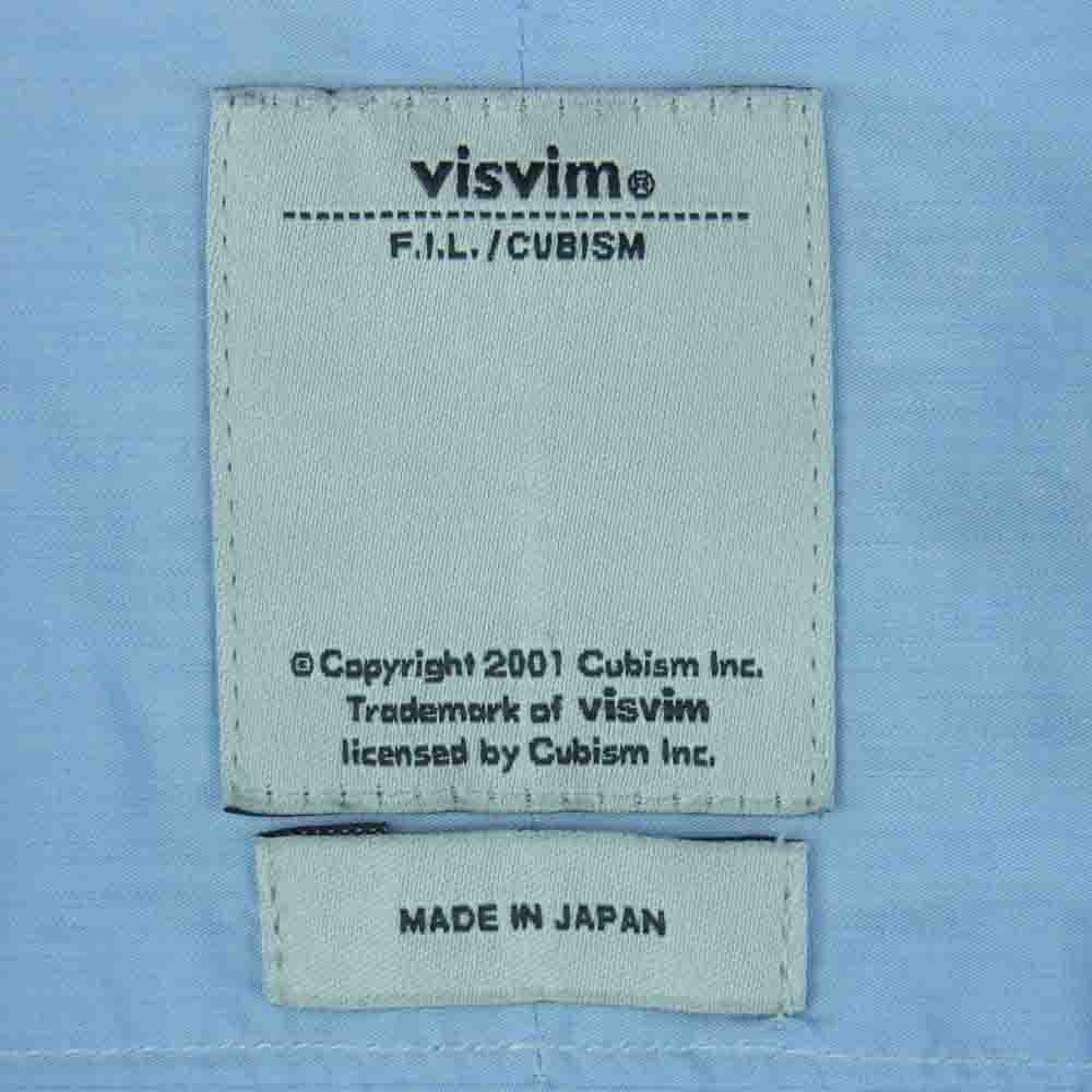 VISVIM ビズビム 16SS 116105011022 LONG RIDER shirt L/S ロング ライダー 長袖 シャツ ライトブルー系 3【美品】【中古】