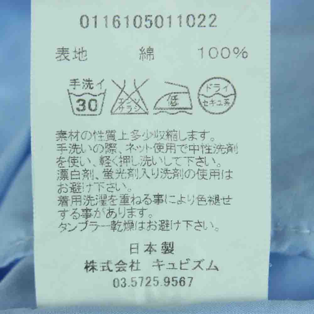 VISVIM ビズビム 16SS 116105011022 LONG RIDER shirt L/S ロング ライダー 長袖 シャツ ライトブルー系 3【美品】【中古】