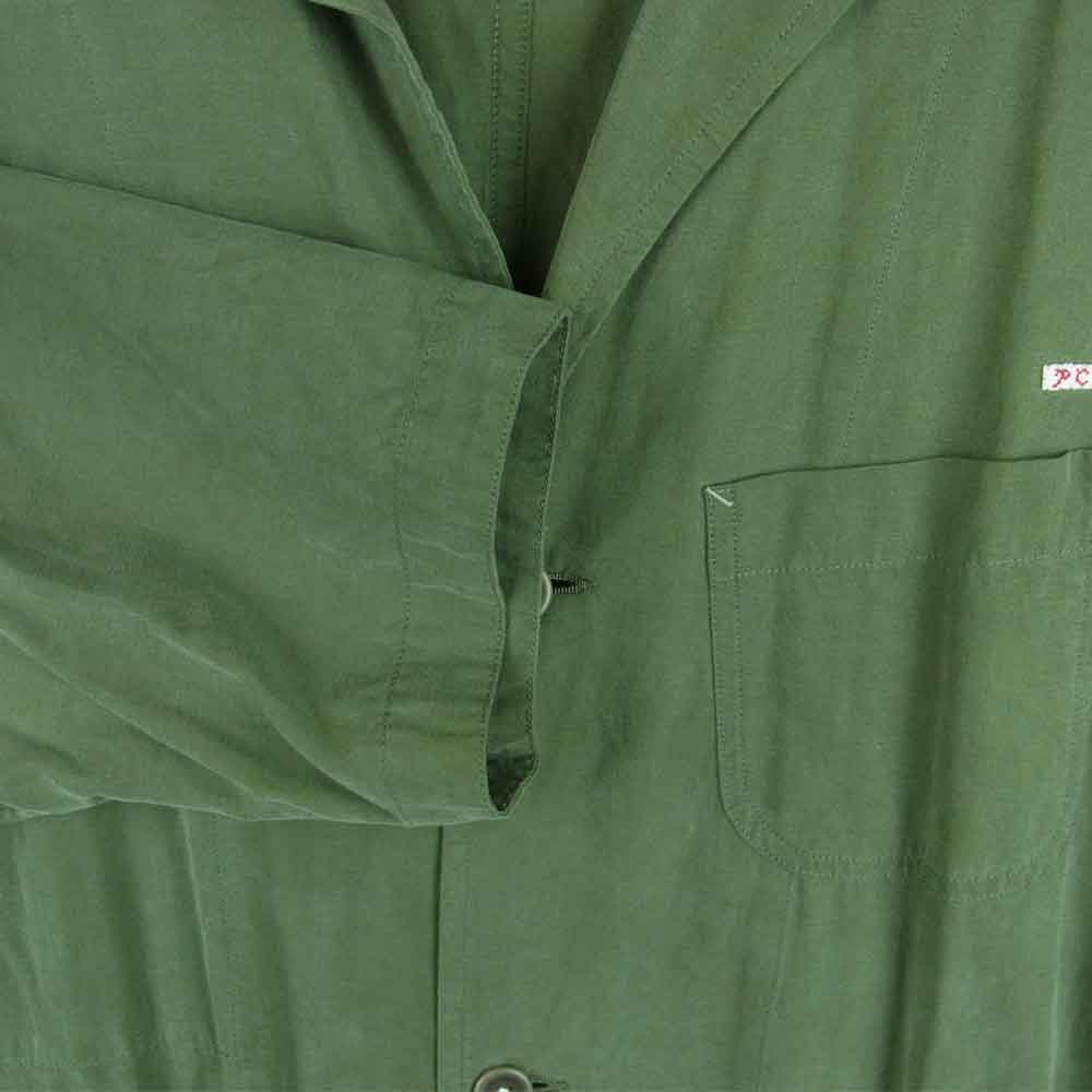 PORTER CLASSIC ポータークラシック TENCEL COAT テンセル シャツ ガウン コート グリーン系 3【中古】