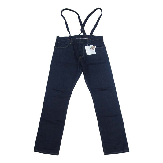 VISVIM ビズビム 19SS 0119205005034 TRAVAILLER BRACES PANTS UNWASHED デニムパンツ インディゴブルー系 2【美品】【中古】