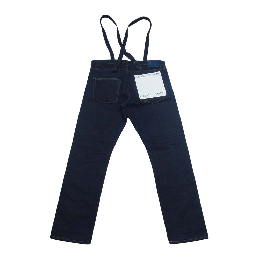 VISVIM ビズビム 19SS 0119205005034 TRAVAILLER BRACES PANTS UNWASHED デニムパンツ インディゴブルー系 2【美品】【中古】