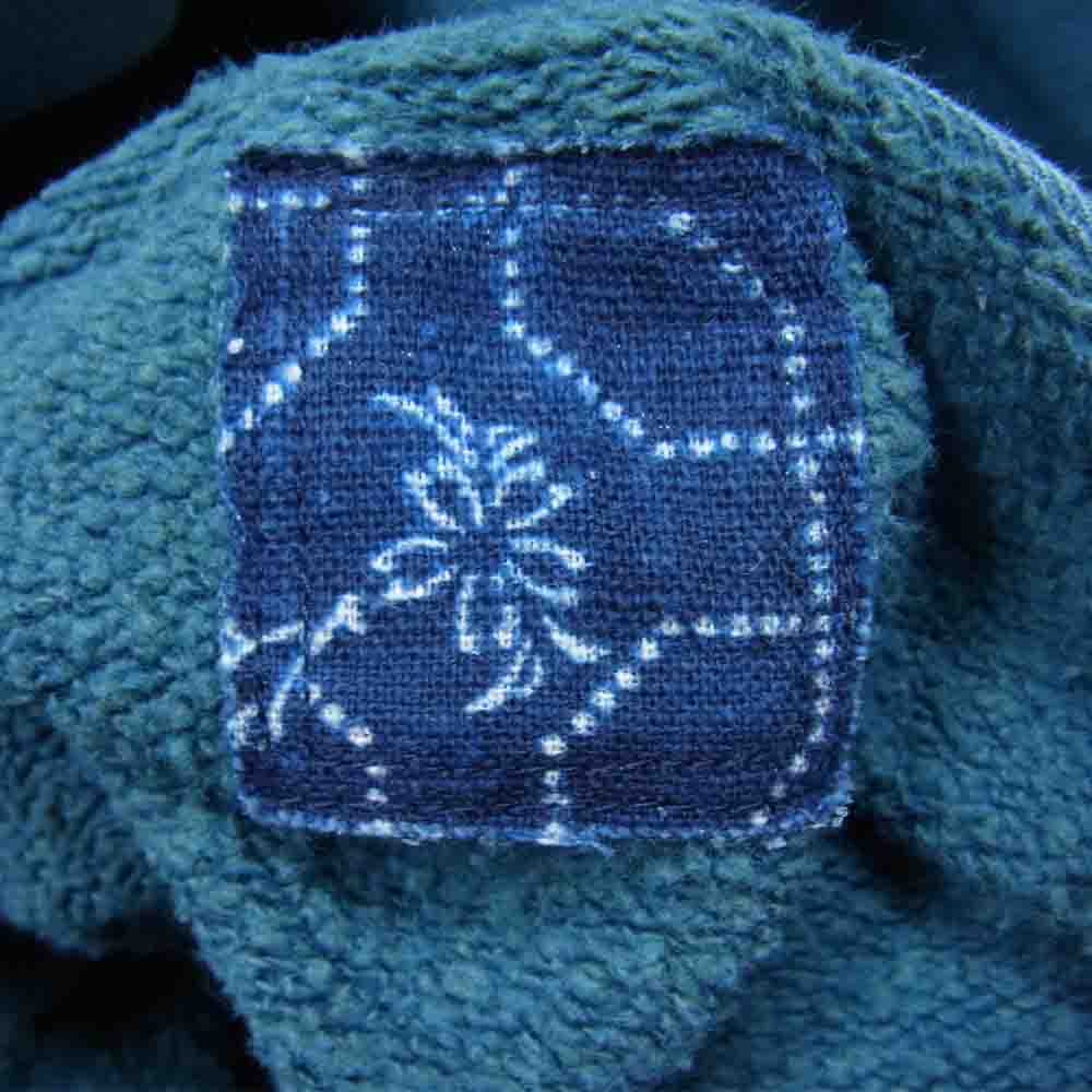 VISVIM ビズビム 0220905010014 ICT indigo dye jumbo hoodie p.o. ジャンボ フーディ パーカー グリーン系 2【美品】【中古】