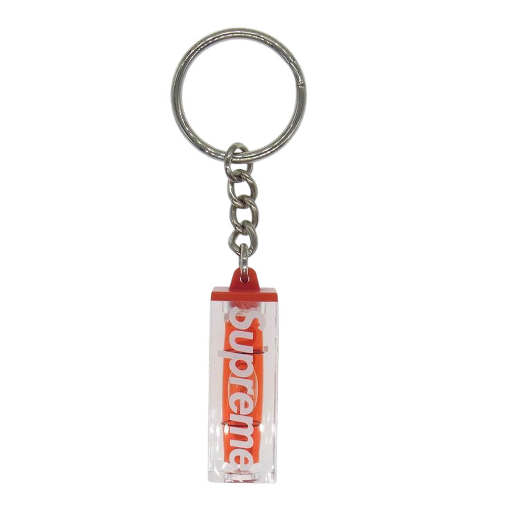 Supreme シュプリーム 18AW Level Keychain レベル 水平 キーチェーン  レッド系【中古】