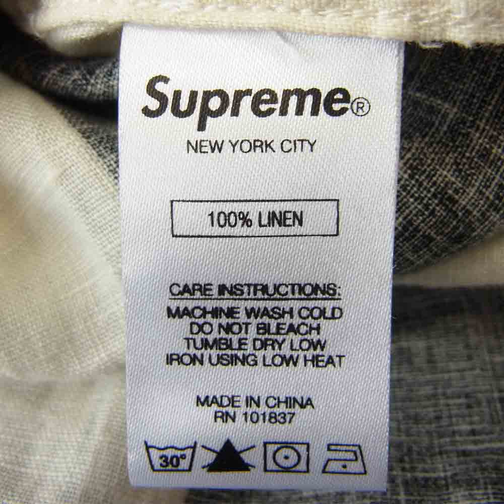 Supreme シュプリーム 18SS Wide Stripe Shirt ワイド ストライプ 半袖 シャツ ホワイト系 ブラック系【中古】