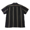 Supreme シュプリーム 19SS Vertical Stripe S/S Shirt ストライプ オープンカラー 間襟 半袖 シャツ ブラック系【中古】