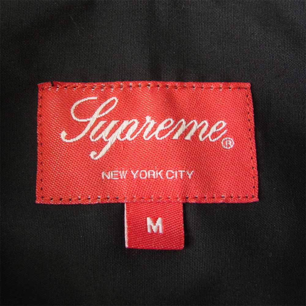 Supreme シュプリーム 20SS Bowling Zip S/S Shirt ボーリング ジップ 半袖 シャツ ブラック系 M【中古】