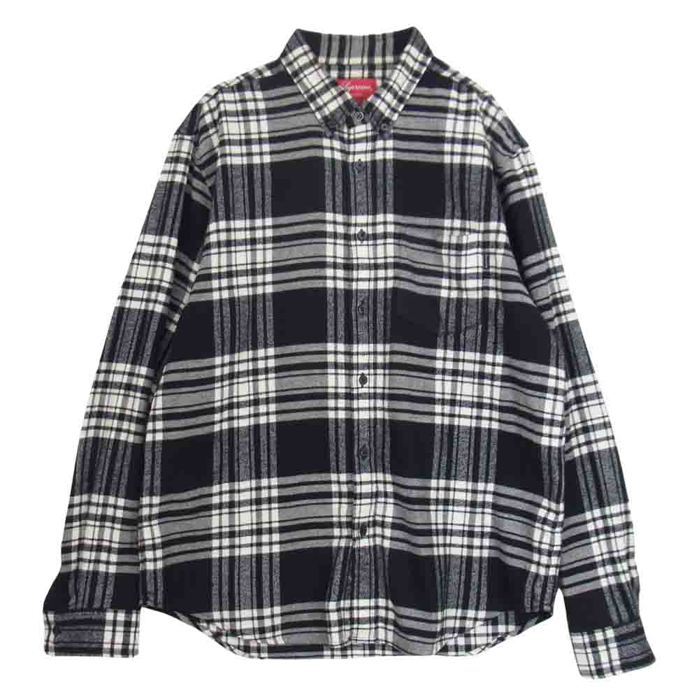 Supreme 19aw Tartan Flannel Shirt M タン