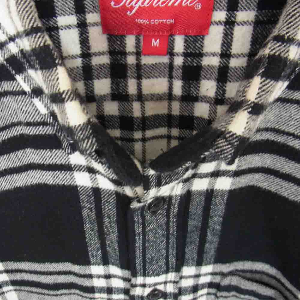 Supreme シュプリーム 19AW Tartan Flannel Shirt タータンチェック フランネル 長袖 シャツ ブラック系 M【中古】