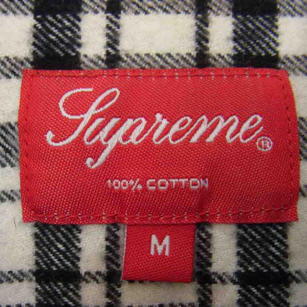 Supreme シュプリーム 19AW Tartan Flannel Shirt タータンチェック フランネル 長袖 シャツ ブラック系 M【中古】