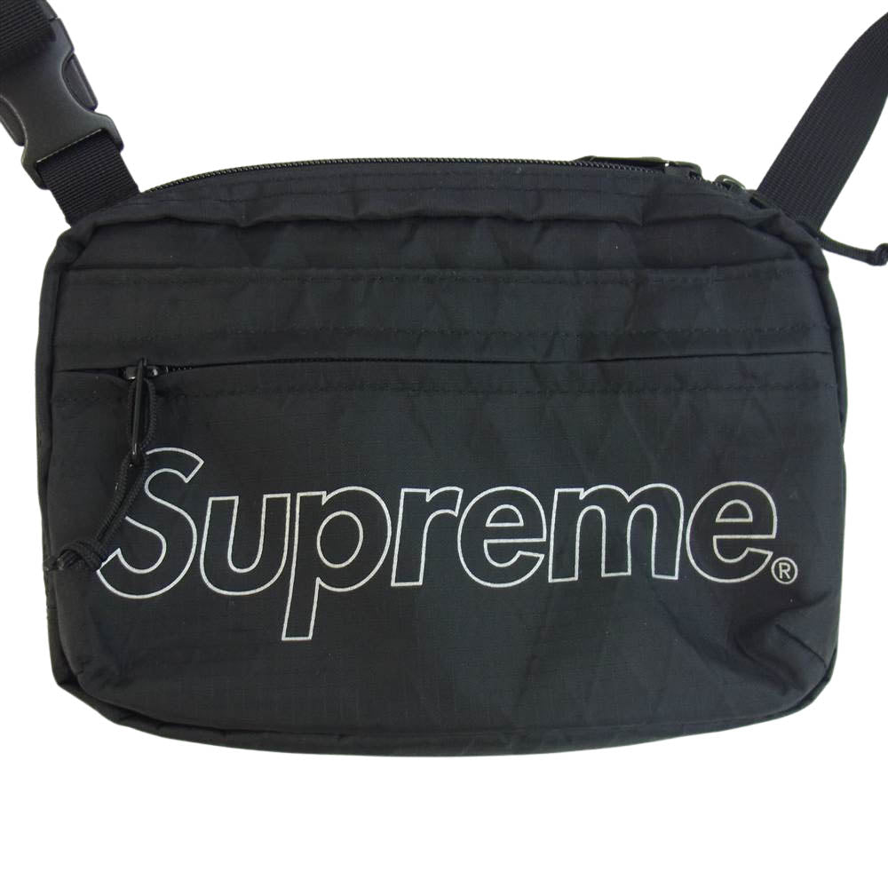 メンズsupreme 18aw  shoulder bag 黒 ブラック