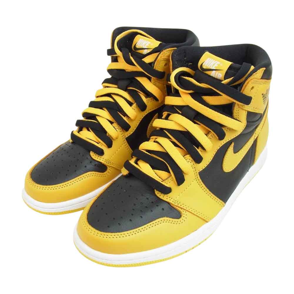 NIKE ナイキ 555088-701 AIR JORDAN 1 RETRO HIGH エア ジョーダン レトロ ハイ イエロー系 26cm【極上美品】【中古】