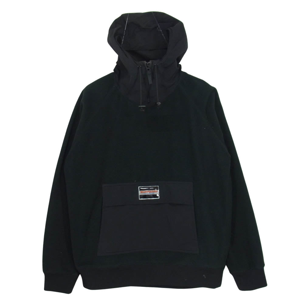 Supreme シュプリーム 13AW Fleece Pullover フリース プルオーバー パーカー ブラック系 S【中古】