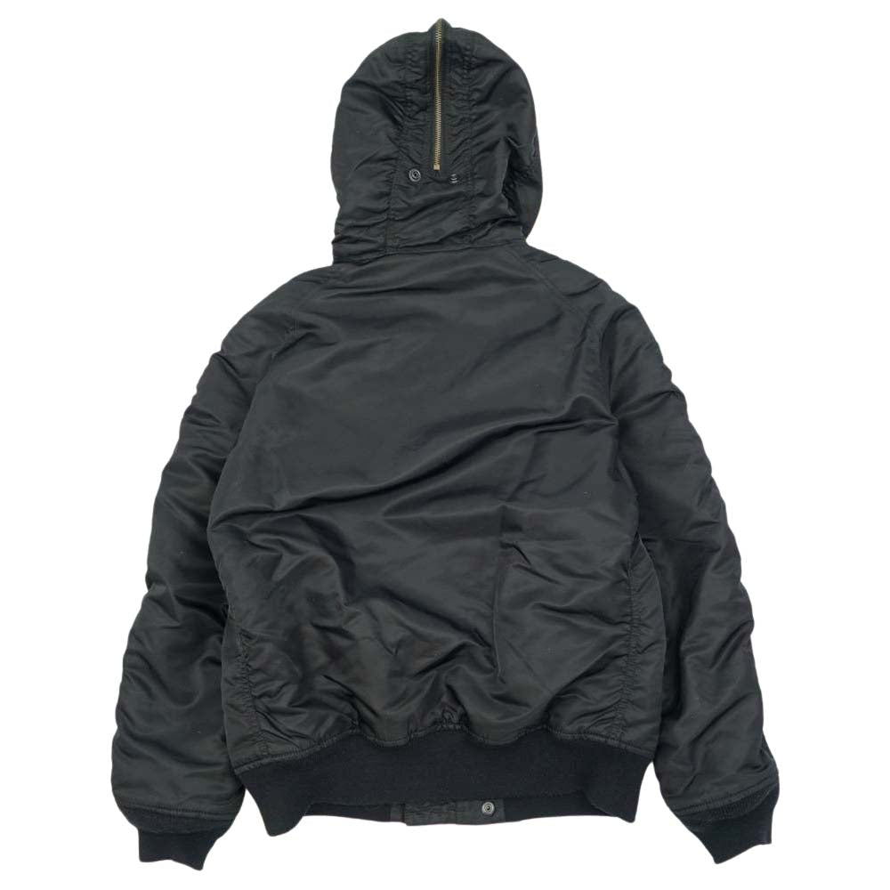Supreme シュプリーム 14AW Flight Satin N-2B Park フライト サテン パーカー ジャケット ブラック系 S【中古】