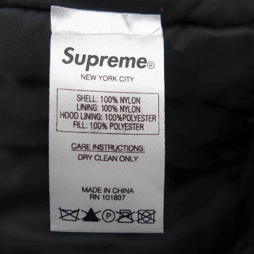 Supreme シュプリーム 14AW Flight Satin N-2B Park フライト サテン パーカー ジャケット ブラック系 S【中古】